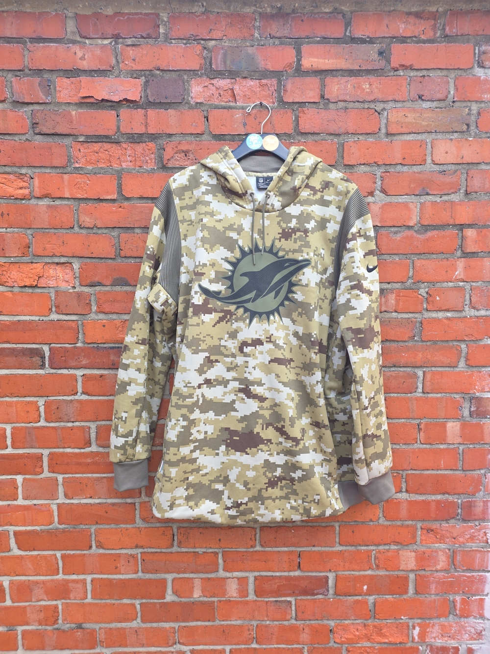 Nike Miami Dolphins Dri-FIT Salute to Service Hoodie Men’s XXL Camo NFL (F3)